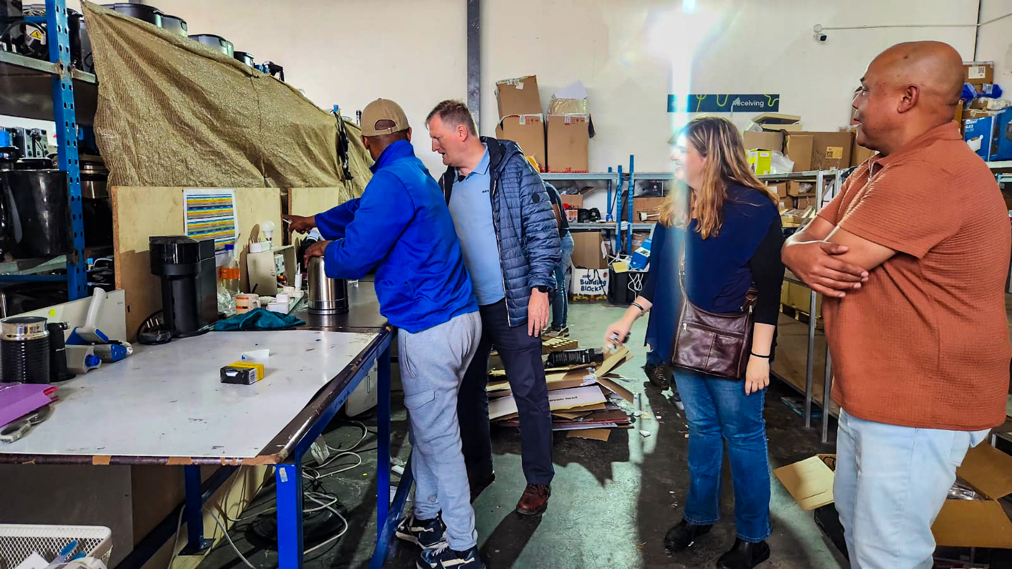 Nils-Erik Volden visiting TCB, Taking Care of Business in Cape Town